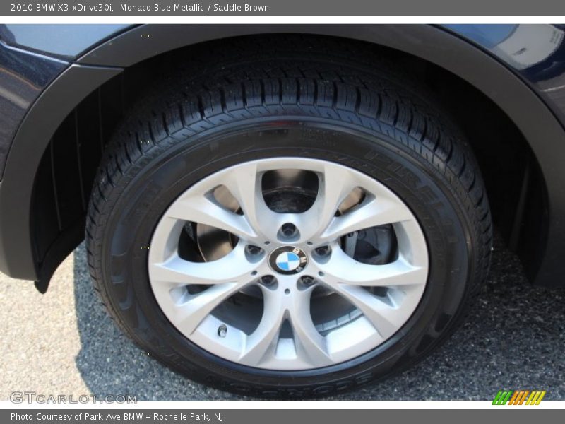 Monaco Blue Metallic / Saddle Brown 2010 BMW X3 xDrive30i