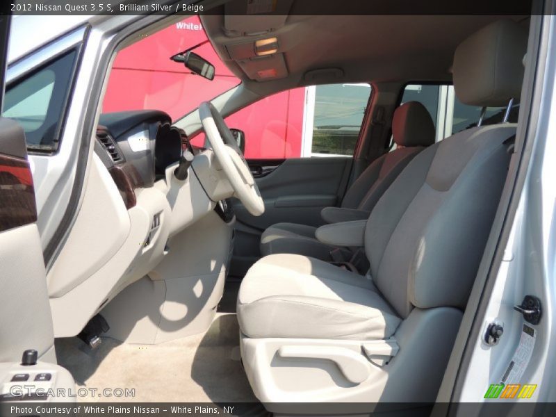 Brilliant Silver / Beige 2012 Nissan Quest 3.5 S