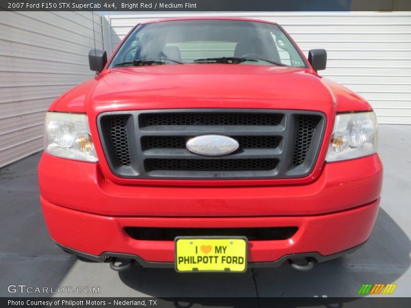 Bright Red / Medium Flint 2007 Ford F150 STX SuperCab 4x4