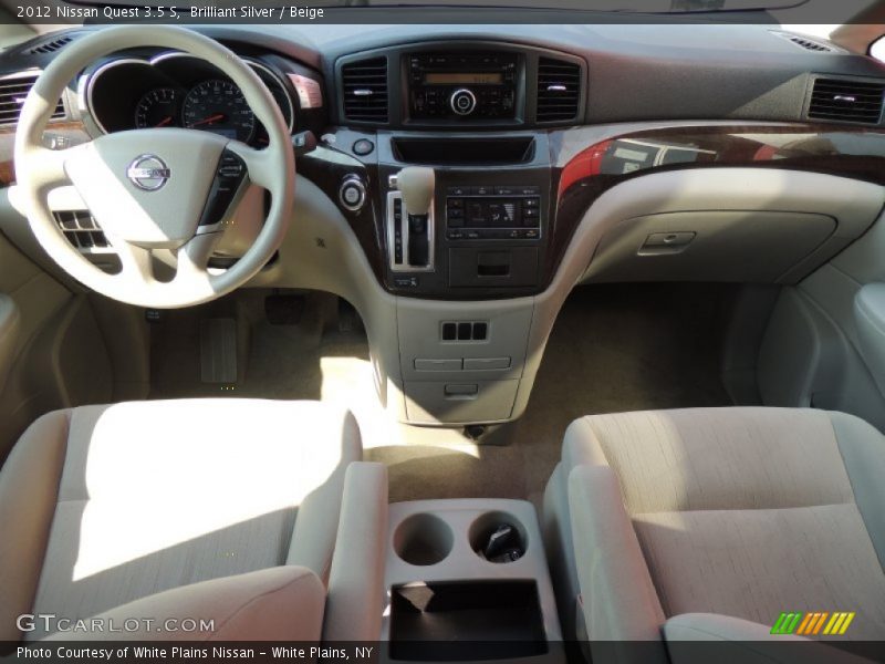Brilliant Silver / Beige 2012 Nissan Quest 3.5 S