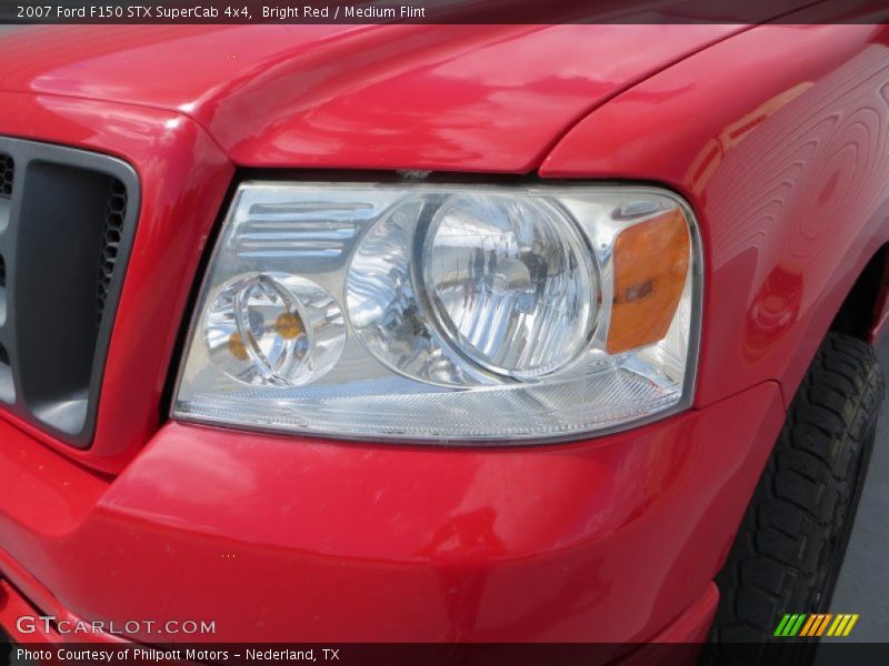 Bright Red / Medium Flint 2007 Ford F150 STX SuperCab 4x4