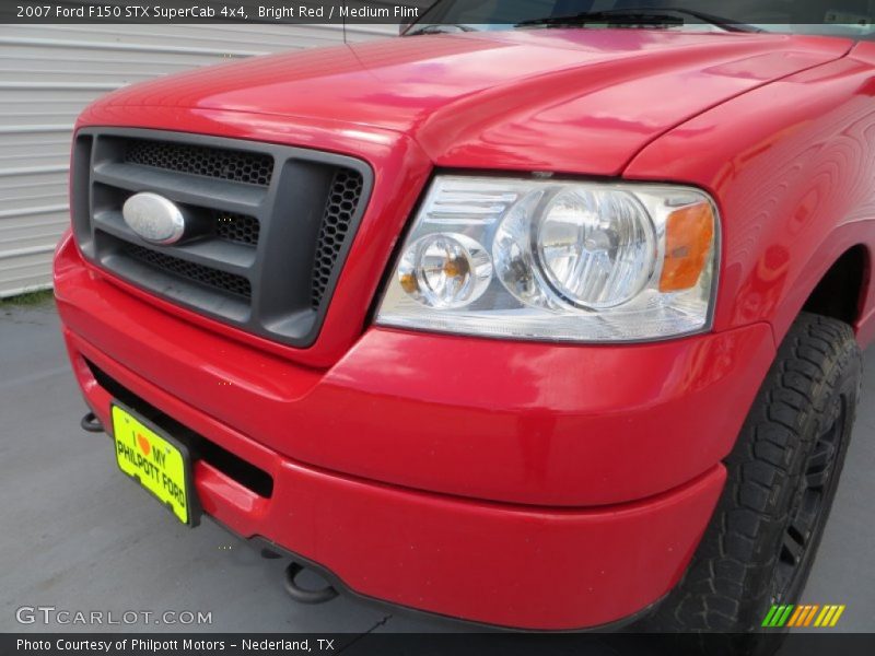 Bright Red / Medium Flint 2007 Ford F150 STX SuperCab 4x4