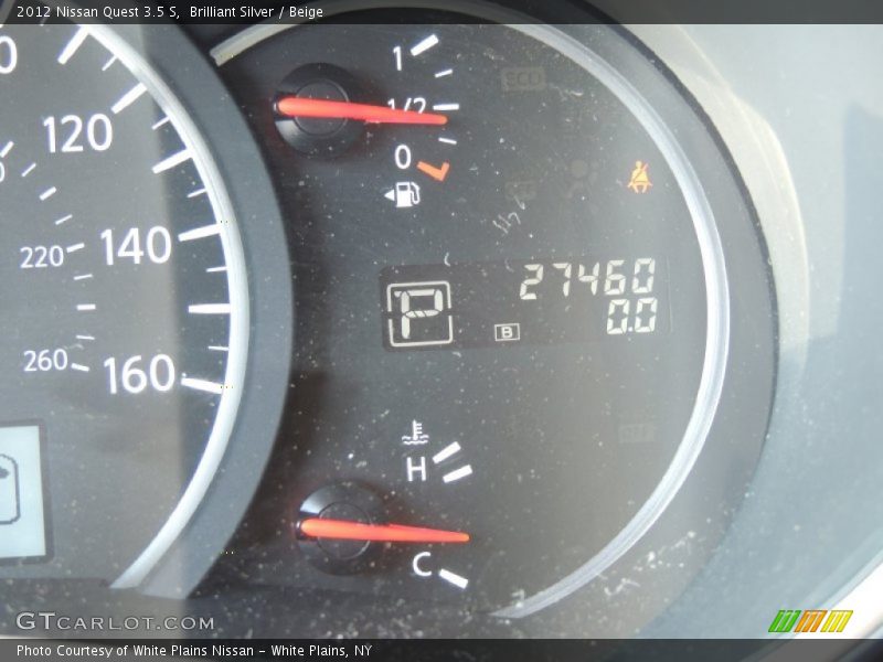 Brilliant Silver / Beige 2012 Nissan Quest 3.5 S