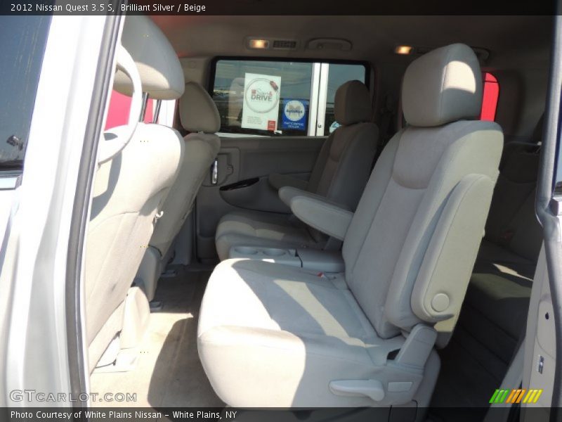 Brilliant Silver / Beige 2012 Nissan Quest 3.5 S