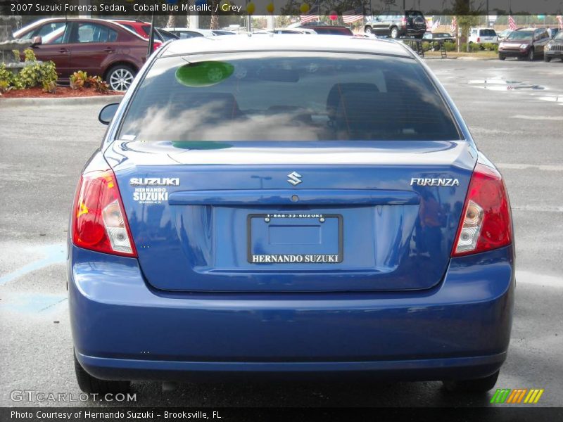 Cobalt Blue Metallic / Grey 2007 Suzuki Forenza Sedan