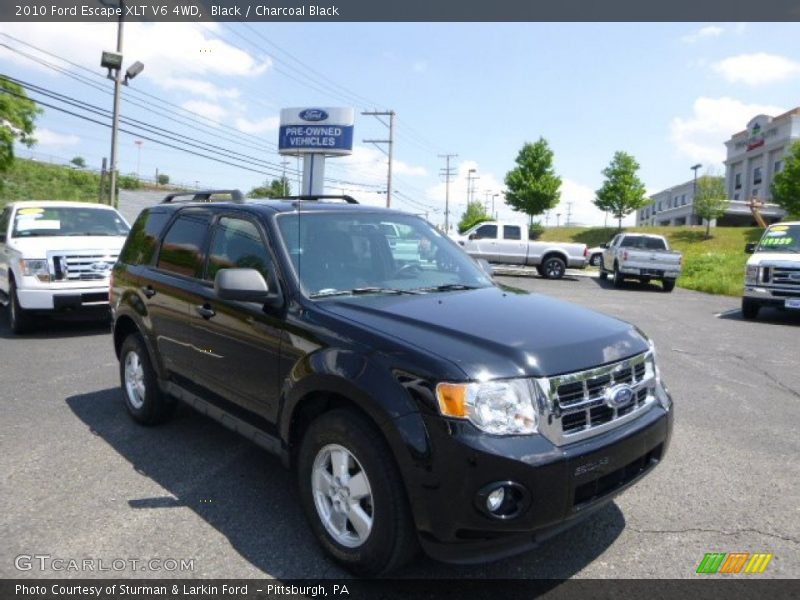 Black / Charcoal Black 2010 Ford Escape XLT V6 4WD