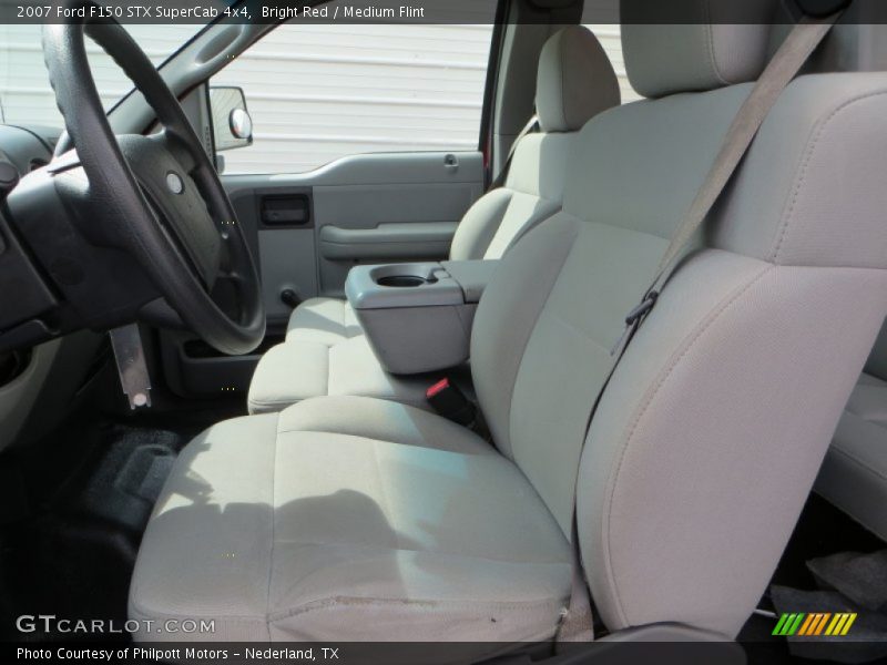 Bright Red / Medium Flint 2007 Ford F150 STX SuperCab 4x4