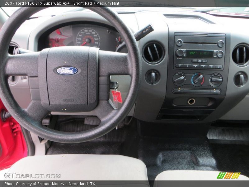 Bright Red / Medium Flint 2007 Ford F150 STX SuperCab 4x4