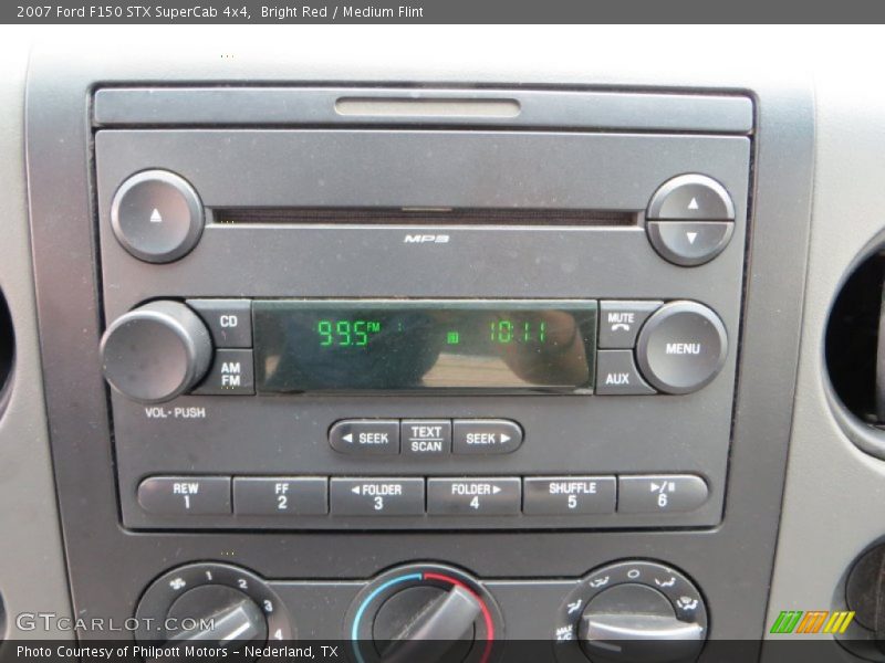 Bright Red / Medium Flint 2007 Ford F150 STX SuperCab 4x4
