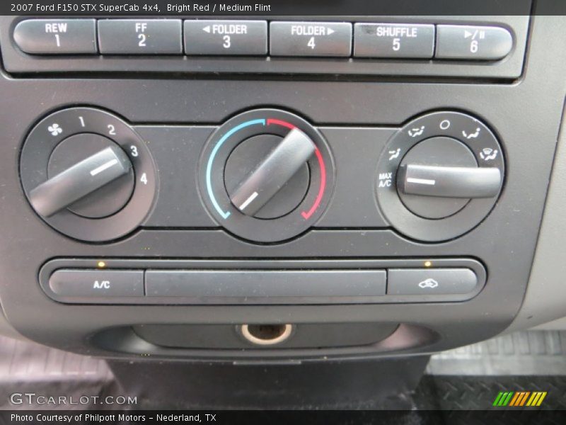 Bright Red / Medium Flint 2007 Ford F150 STX SuperCab 4x4