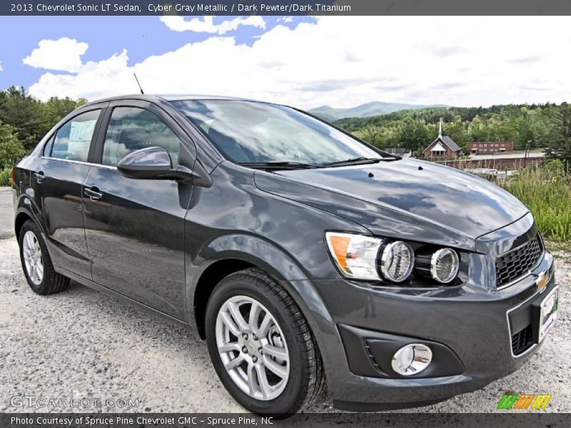Cyber Gray Metallic / Dark Pewter/Dark Titanium 2013 Chevrolet Sonic LT Sedan