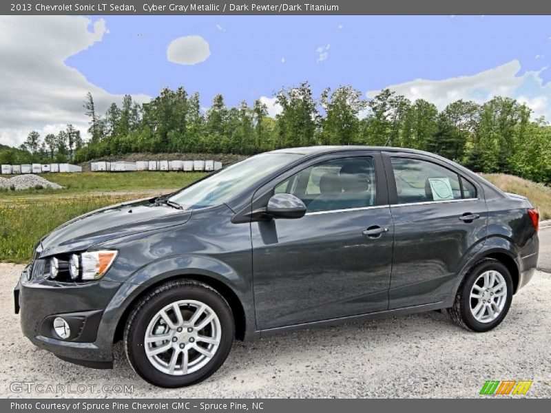 Cyber Gray Metallic / Dark Pewter/Dark Titanium 2013 Chevrolet Sonic LT Sedan