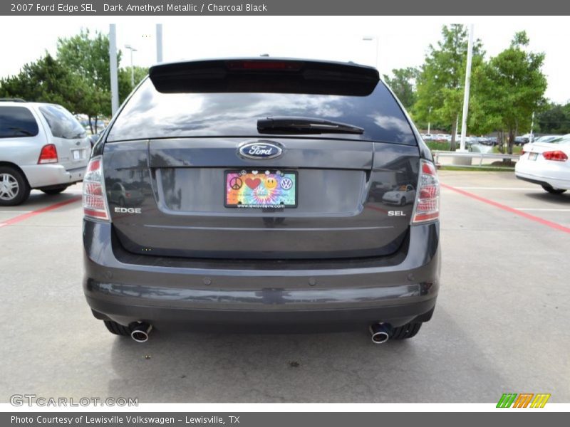 Dark Amethyst Metallic / Charcoal Black 2007 Ford Edge SEL