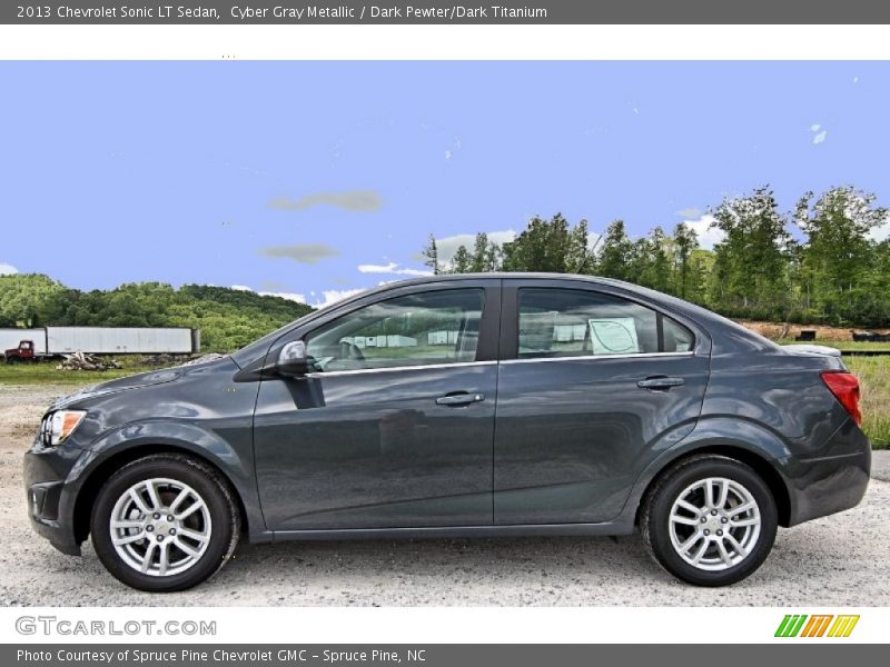 Cyber Gray Metallic / Dark Pewter/Dark Titanium 2013 Chevrolet Sonic LT Sedan