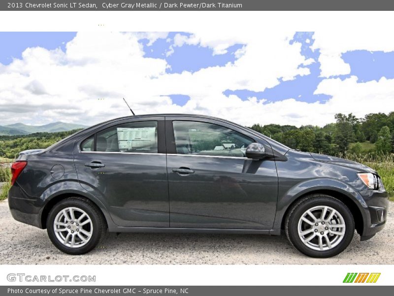 Cyber Gray Metallic / Dark Pewter/Dark Titanium 2013 Chevrolet Sonic LT Sedan