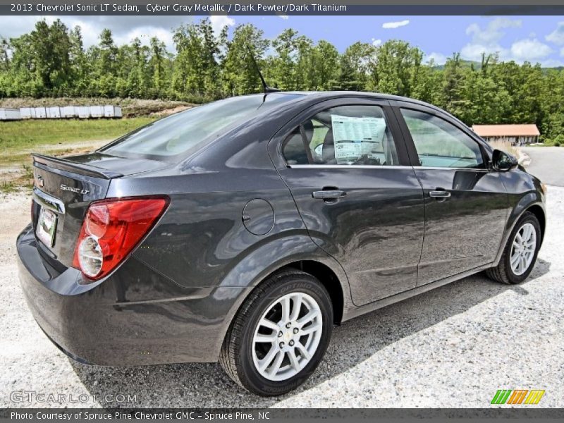 Cyber Gray Metallic / Dark Pewter/Dark Titanium 2013 Chevrolet Sonic LT Sedan