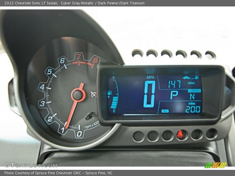 Cyber Gray Metallic / Dark Pewter/Dark Titanium 2013 Chevrolet Sonic LT Sedan