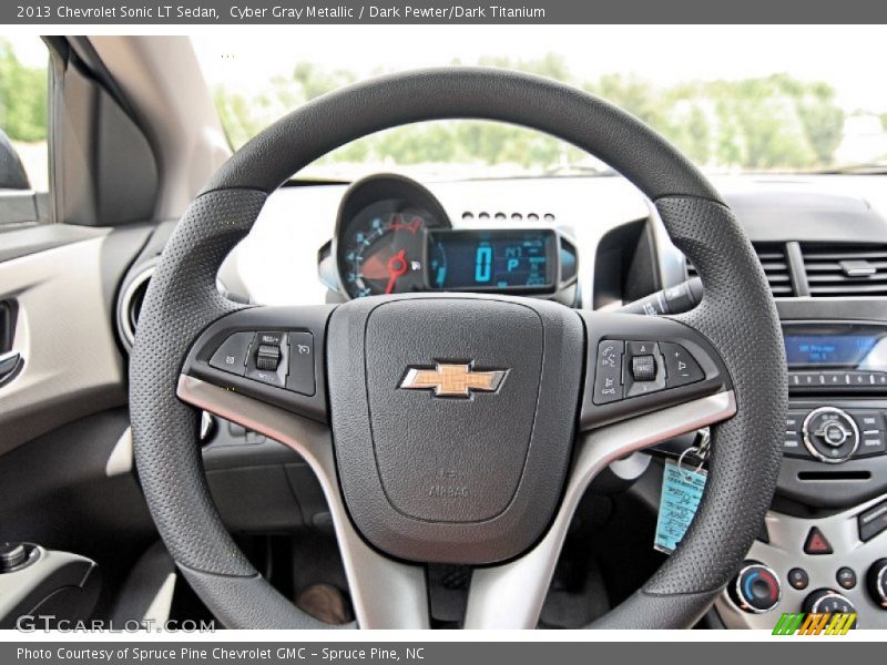 Cyber Gray Metallic / Dark Pewter/Dark Titanium 2013 Chevrolet Sonic LT Sedan