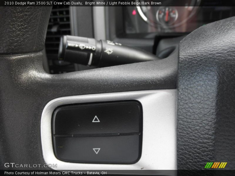 Bright White / Light Pebble Beige/Bark Brown 2010 Dodge Ram 3500 SLT Crew Cab Dually