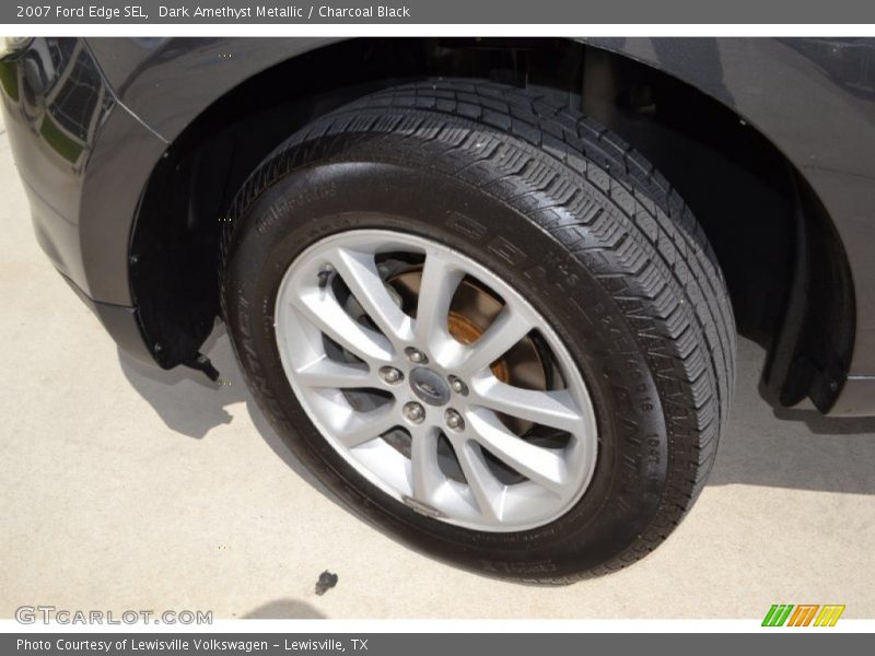 Dark Amethyst Metallic / Charcoal Black 2007 Ford Edge SEL