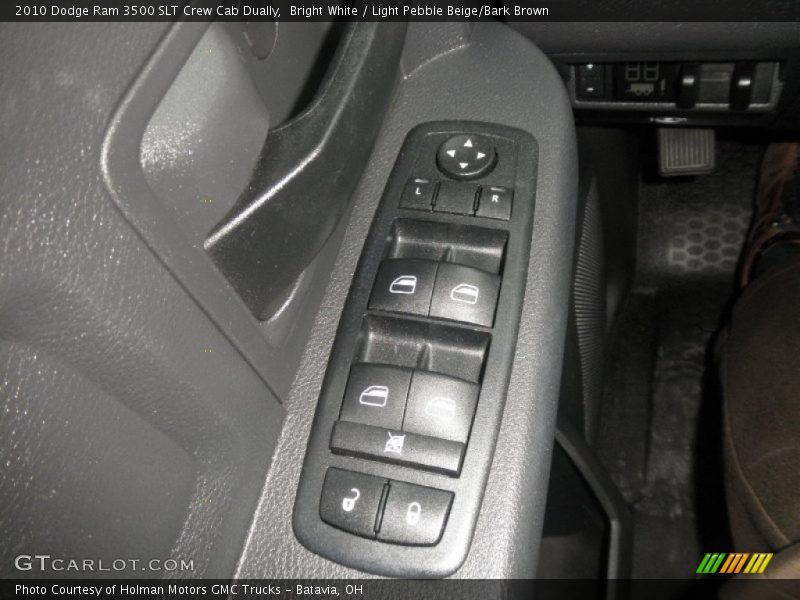 Bright White / Light Pebble Beige/Bark Brown 2010 Dodge Ram 3500 SLT Crew Cab Dually