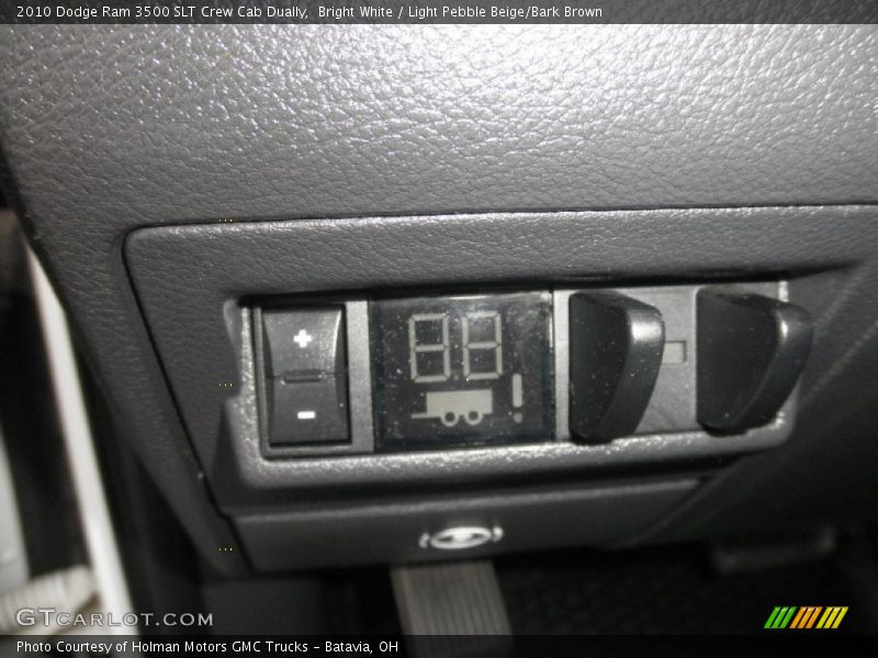 Bright White / Light Pebble Beige/Bark Brown 2010 Dodge Ram 3500 SLT Crew Cab Dually