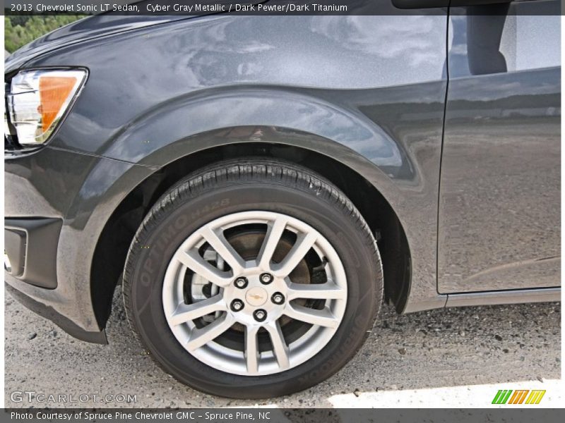 Cyber Gray Metallic / Dark Pewter/Dark Titanium 2013 Chevrolet Sonic LT Sedan