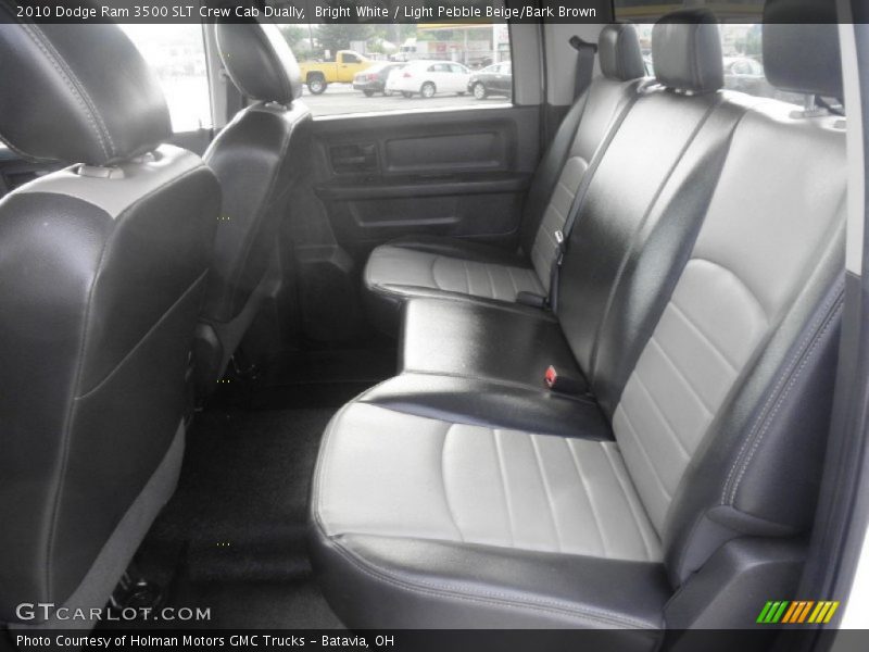 Bright White / Light Pebble Beige/Bark Brown 2010 Dodge Ram 3500 SLT Crew Cab Dually