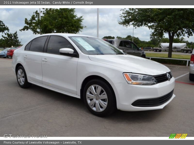 Candy White / Cornsilk Beige 2011 Volkswagen Jetta SE Sedan
