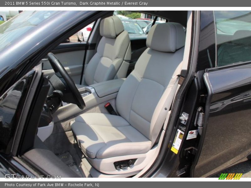 Dark Graphite Metallic / Everest Gray 2011 BMW 5 Series 550i Gran Turismo
