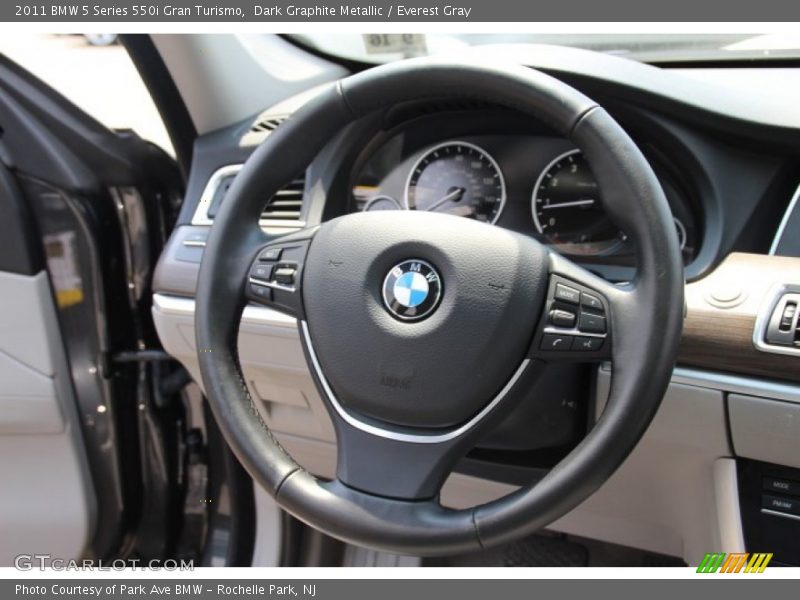 Dark Graphite Metallic / Everest Gray 2011 BMW 5 Series 550i Gran Turismo