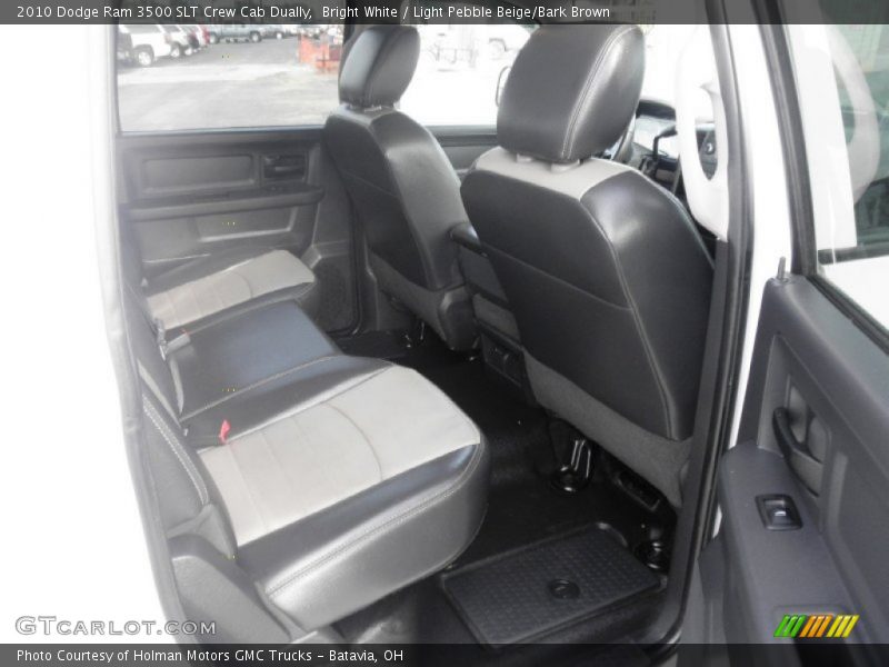 Bright White / Light Pebble Beige/Bark Brown 2010 Dodge Ram 3500 SLT Crew Cab Dually