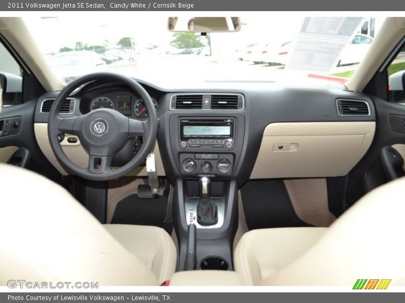 Candy White / Cornsilk Beige 2011 Volkswagen Jetta SE Sedan