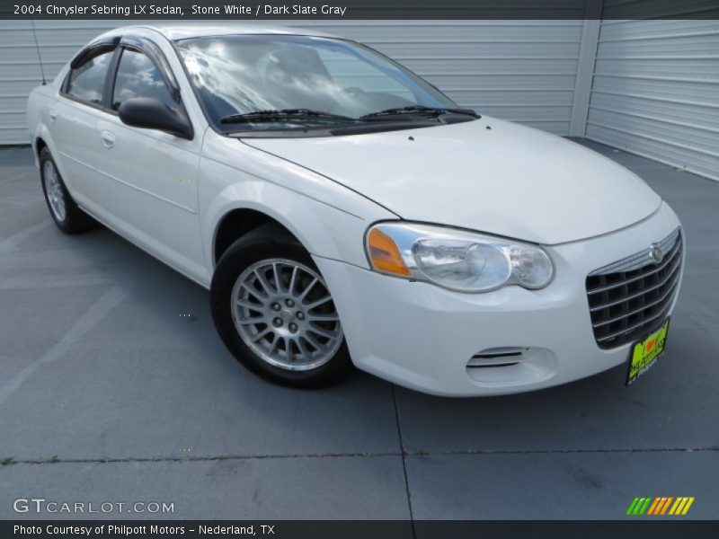 Stone White / Dark Slate Gray 2004 Chrysler Sebring LX Sedan
