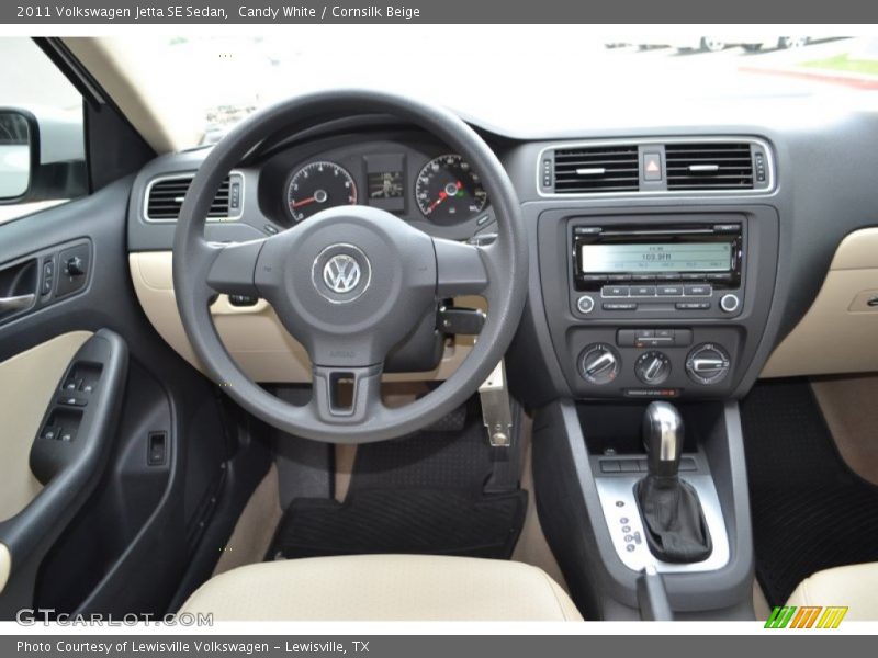 Candy White / Cornsilk Beige 2011 Volkswagen Jetta SE Sedan