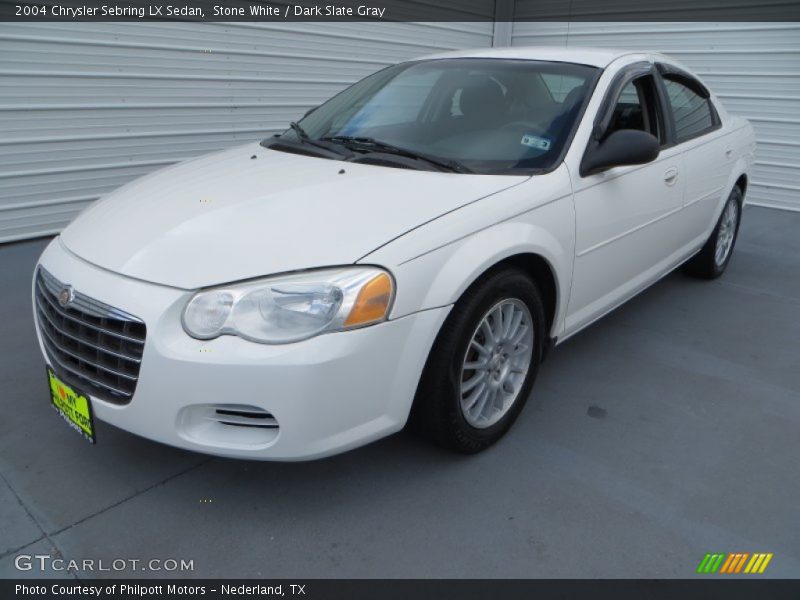 Stone White / Dark Slate Gray 2004 Chrysler Sebring LX Sedan