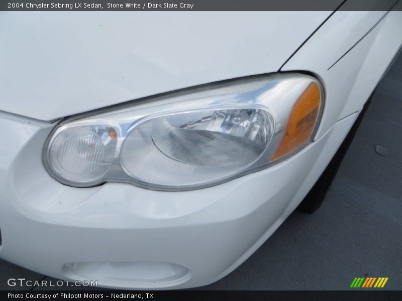 Stone White / Dark Slate Gray 2004 Chrysler Sebring LX Sedan