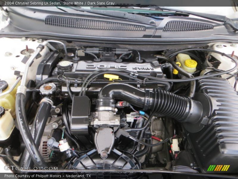 Stone White / Dark Slate Gray 2004 Chrysler Sebring LX Sedan