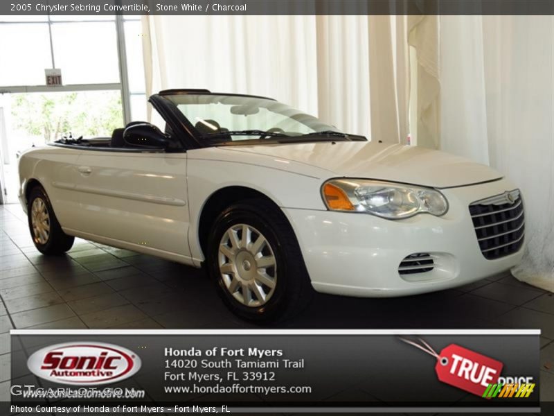 Stone White / Charcoal 2005 Chrysler Sebring Convertible