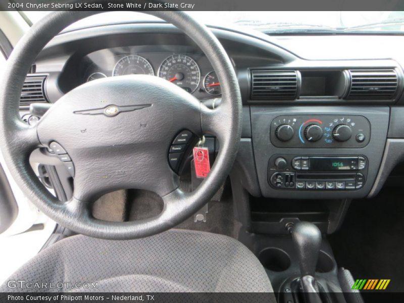 Stone White / Dark Slate Gray 2004 Chrysler Sebring LX Sedan