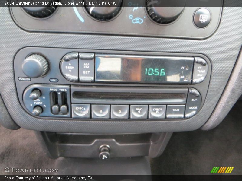 Stone White / Dark Slate Gray 2004 Chrysler Sebring LX Sedan