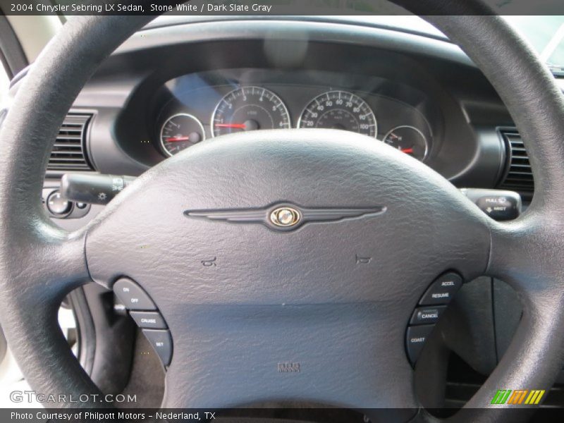 Stone White / Dark Slate Gray 2004 Chrysler Sebring LX Sedan