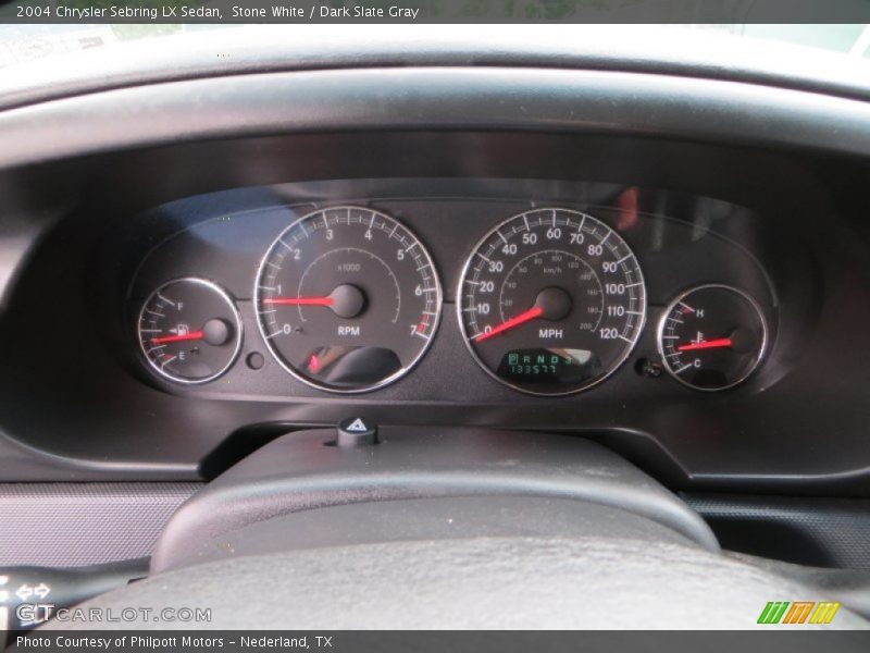 Stone White / Dark Slate Gray 2004 Chrysler Sebring LX Sedan