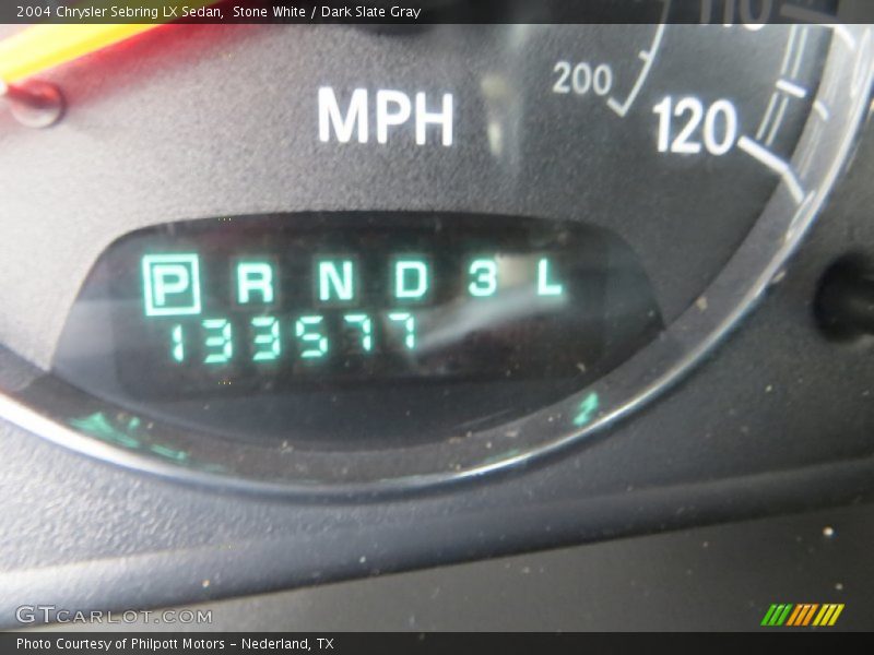 Stone White / Dark Slate Gray 2004 Chrysler Sebring LX Sedan