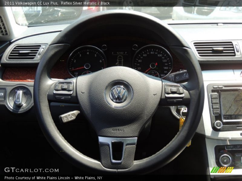 Reflex Silver Metallic / Black 2011 Volkswagen CC Lux Plus