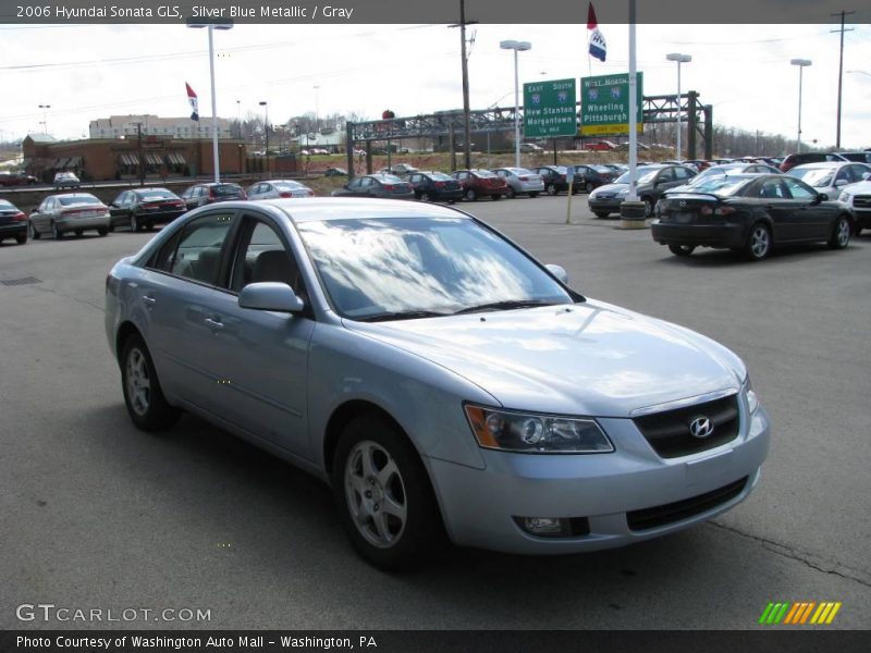 Silver Blue Metallic / Gray 2006 Hyundai Sonata GLS