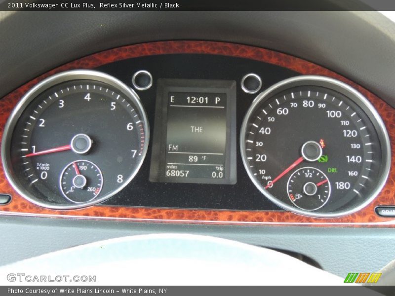 Reflex Silver Metallic / Black 2011 Volkswagen CC Lux Plus