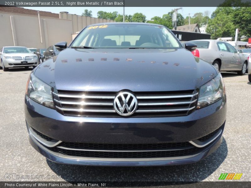 Night Blue Metallic / Titan Black 2012 Volkswagen Passat 2.5L S