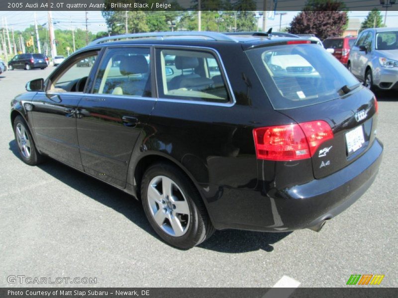 Brilliant Black / Beige 2005 Audi A4 2.0T quattro Avant