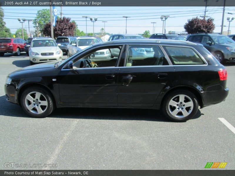 Brilliant Black / Beige 2005 Audi A4 2.0T quattro Avant